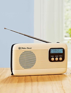 Retro Style Radio Cream