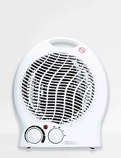 Upright Fan Heater White