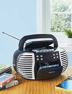 Portable Retro Radio Black