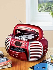 Portable Retro Radio Black