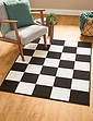 Chessboard Rug Monochrome