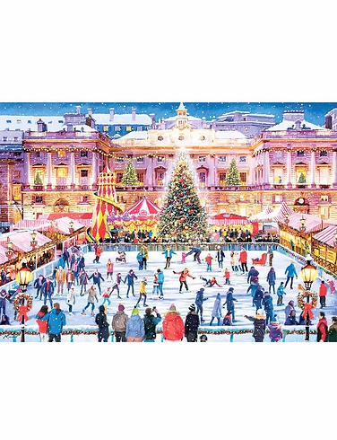 Gibsons Skating at Somerset House 1000pc Jigsaw