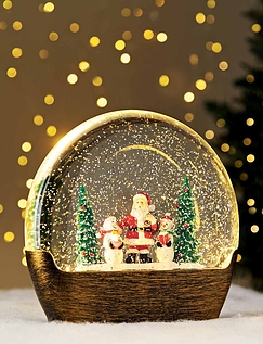 Light Up Dome With Snow and Figurines Multi