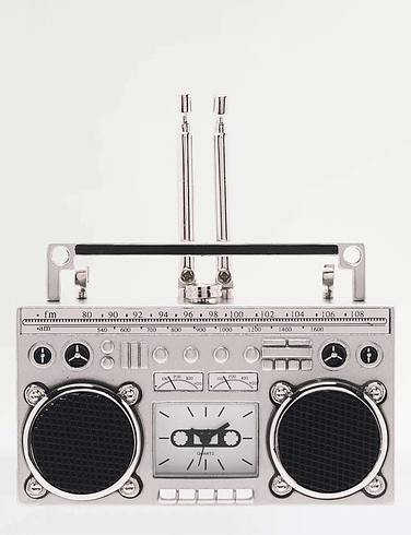 Boombox Radio Miniature Clock