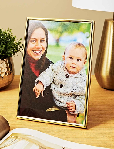 Brass Finish Photo Frame