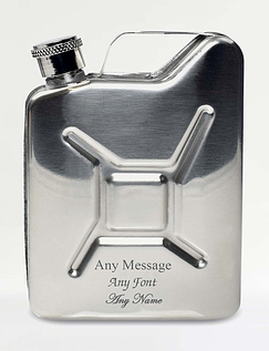 Jerrycan Hipflask Silver