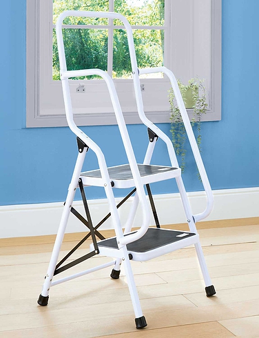 2 Step Ladder With Safety Rail