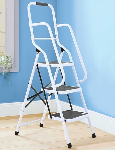 3 Step Ladder With Safety Rail