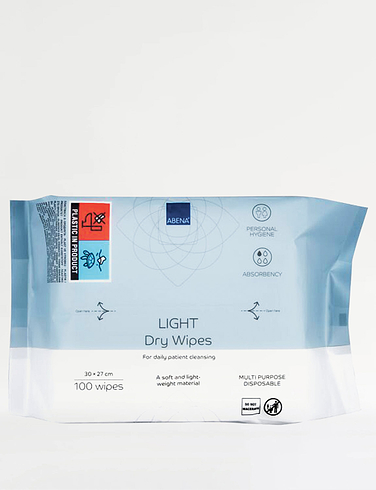 Abena Lite Dry Wipes