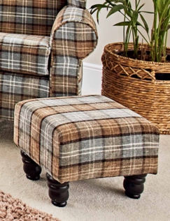 Cransford Footstool Taupe