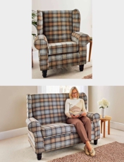 Cransford Two Seater Plus One Chair Taupe