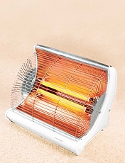 Two Bar Heater White