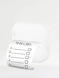 Portable Label Printer White