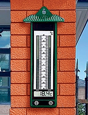 Outdoor Thermometer Green