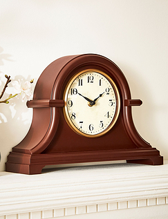 Napoleon Radio Controlled Mantle Clock Mahogany