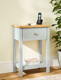 Single Drawer Console Table Grey