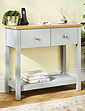 Twin Drawer Console Table Grey