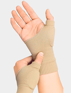 Gel Wrist Compression Supports Beige