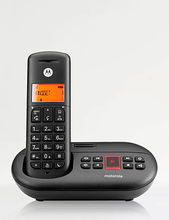 Motorola Single Cordless Phone Black