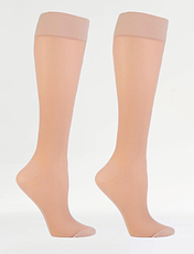 12 Pack Deep Cuff Knee High Socks Natural