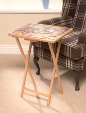 Folding TV Table Wood
