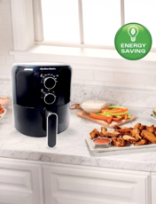 Manual Air Fryer Black
