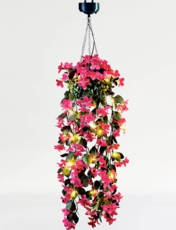 Solar Faux Flower Hanging Garland Multi