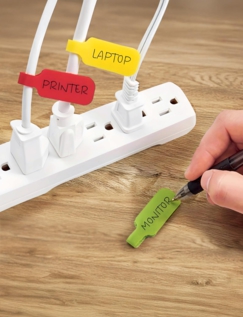 Set of 10 Cable Labels Multi