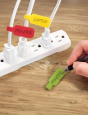 Set of 10 Cable Labels Multi