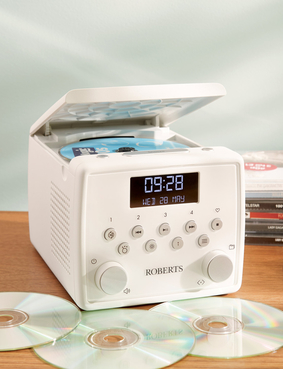 Roberts Stereo CD Alarm Clock Radio Black