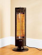 Oscillating Carbon Infrared Tower Heater Black