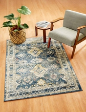 Lilian Larger Size Rug BLUE