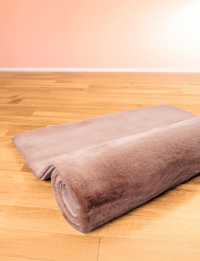 Luxe Larger Size Faux Fur Rug Grey