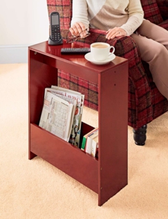 Slimline Sofa Side Table Mahogany