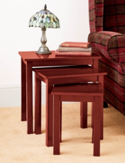 Nest of Three Tables Mahogany