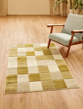 Block Rug Larger Size Blue