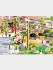 Gibsons Puddle Ducks and Paddling 1000pc Jigsaw Multi