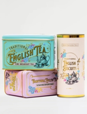 Fine English Tea and Biscuits Gift Set Multi