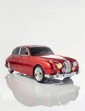 Nostalgic MKII Jaguar Rechargeable Radio Burgundy