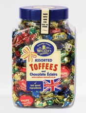 Walkers Toffee and Eclairs Sweet Jar Multi