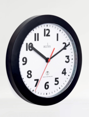 Radio Controlled Wall Clock Black