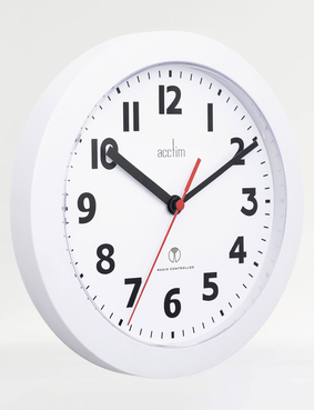 Radio Controlled Wall Clock Black