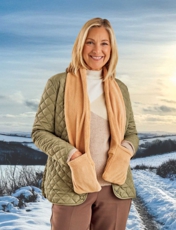 Heated Scarf Beige