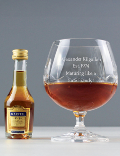 Personalised Brandy Miniature Set Multi