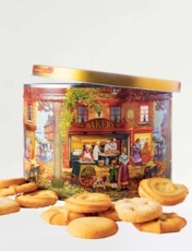 Baker Shop Biscuit Tin Multi