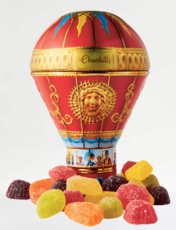Fruit Jellies Balloon Tin Money Box Blue