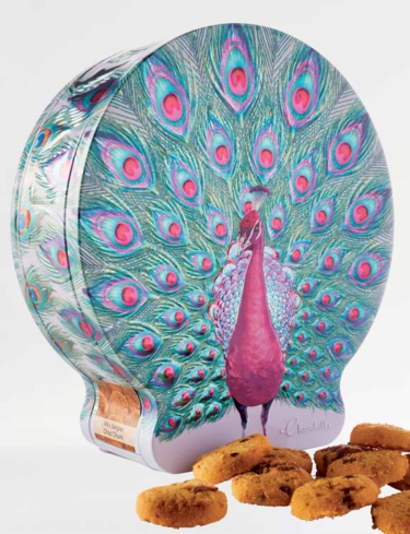 Mini Belgian Chocolate Biscuits Royal Peacock Tin