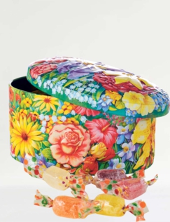 Fruit Softies English Garden Flowers Tin Multi