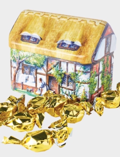 Toffee Old English Cottage Money Tin Multi