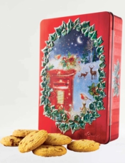 Toffee Shortbread Midnight Post Festive Tin Multi